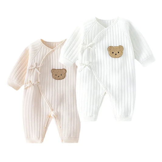 Cotton jumpsuit for baby girls and boys.